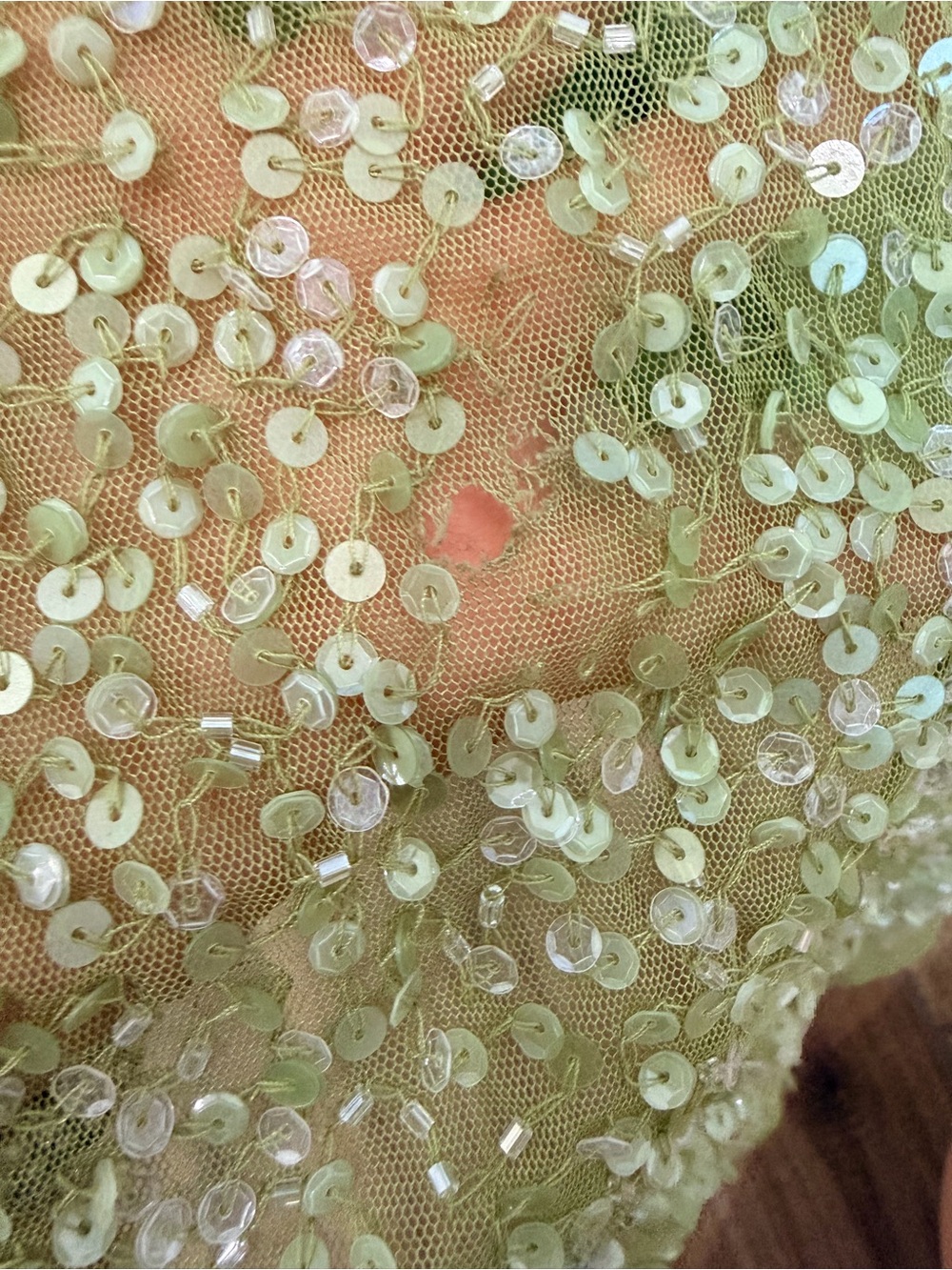 Mac Duggal 5611 Ruffled Asymmetrical Neck Sequin Prom Gown Key Lime With Detail - Picture 14 of 16